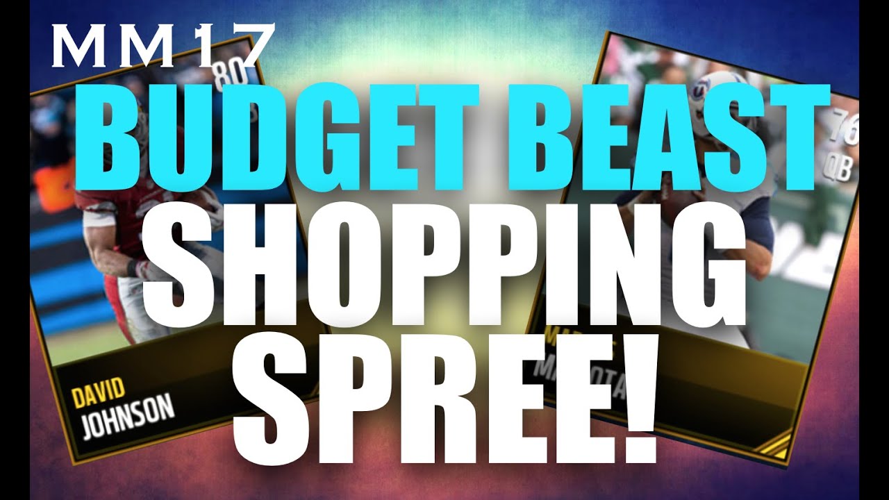 ALL BUDGET BEASTS TEAM SHOPPING SPREE! Madden Mobile 17