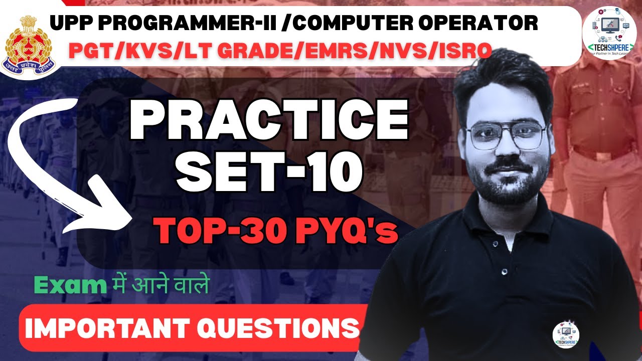 UPP Computer Operator & Programmer Grade-II | Practice Set-10 | by Gaurav Shukla #uppprogrammer