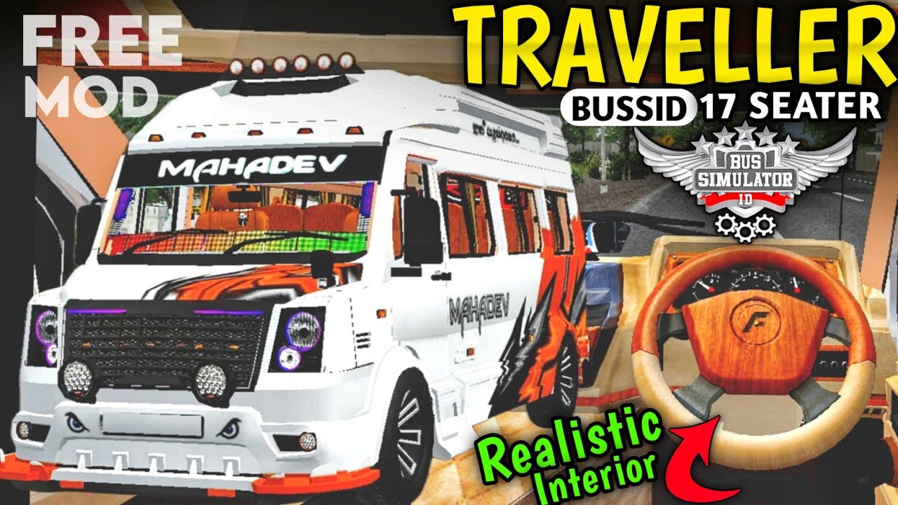 New MODIFIED TRAVELER MOD For Bus Simulator Indonesia | Free Mod | New Bus Mod | #bussidmods