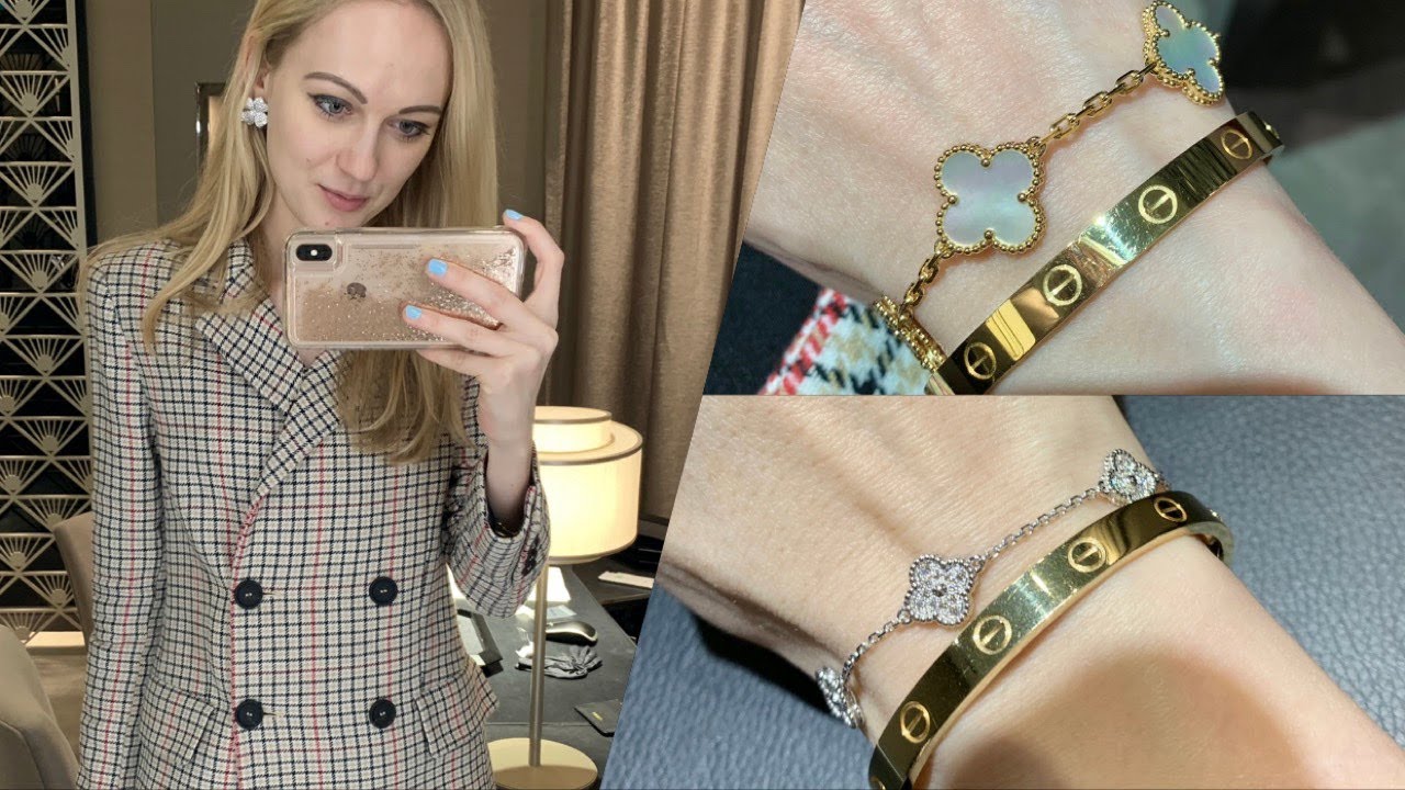 Van Cleef and Arpels shopping vlog | Unboxing VCA Alhambra bracelet