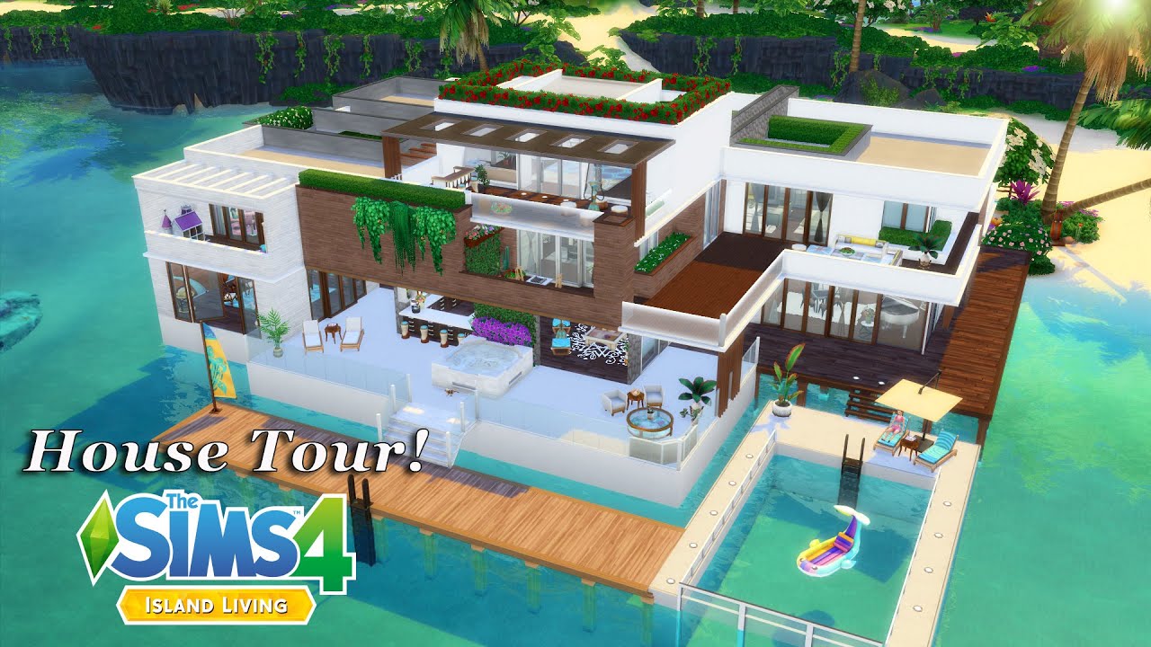 The Sims 4 - Let's Build My Dream Beachfront Mansion (House Tour!)