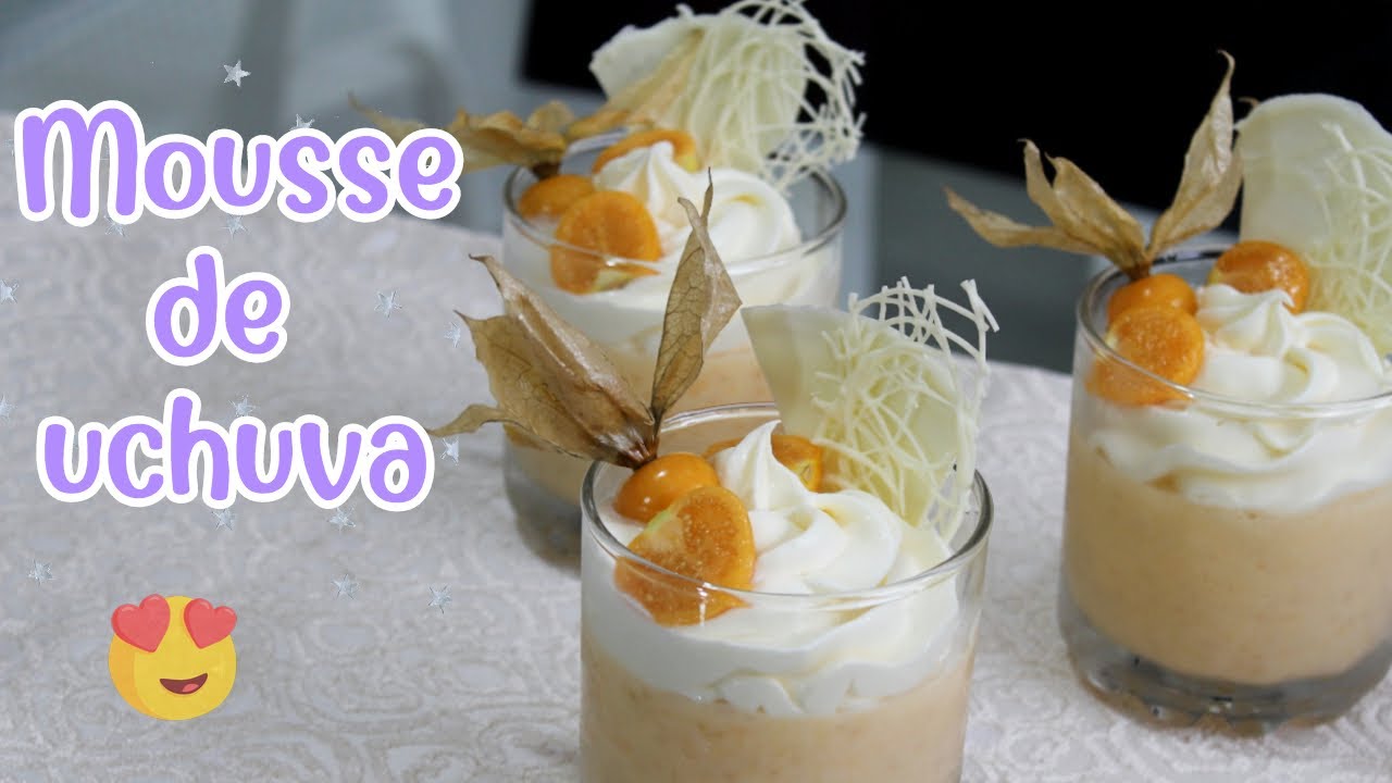 MOUSSE DE UCHUVA! 😱 | Postre SIN HORNO | AdriArias