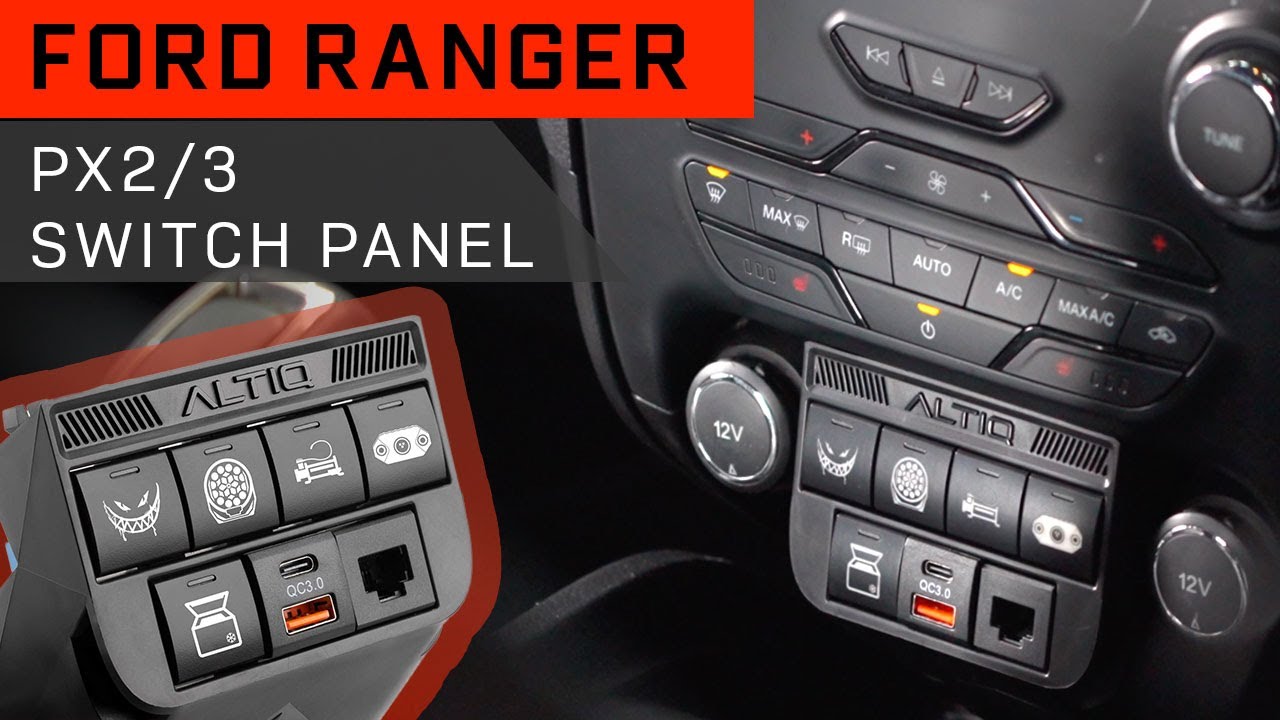 Ford Ranger PX2/3 Everest, Raptor - ALTIQ 7 Switch Panel