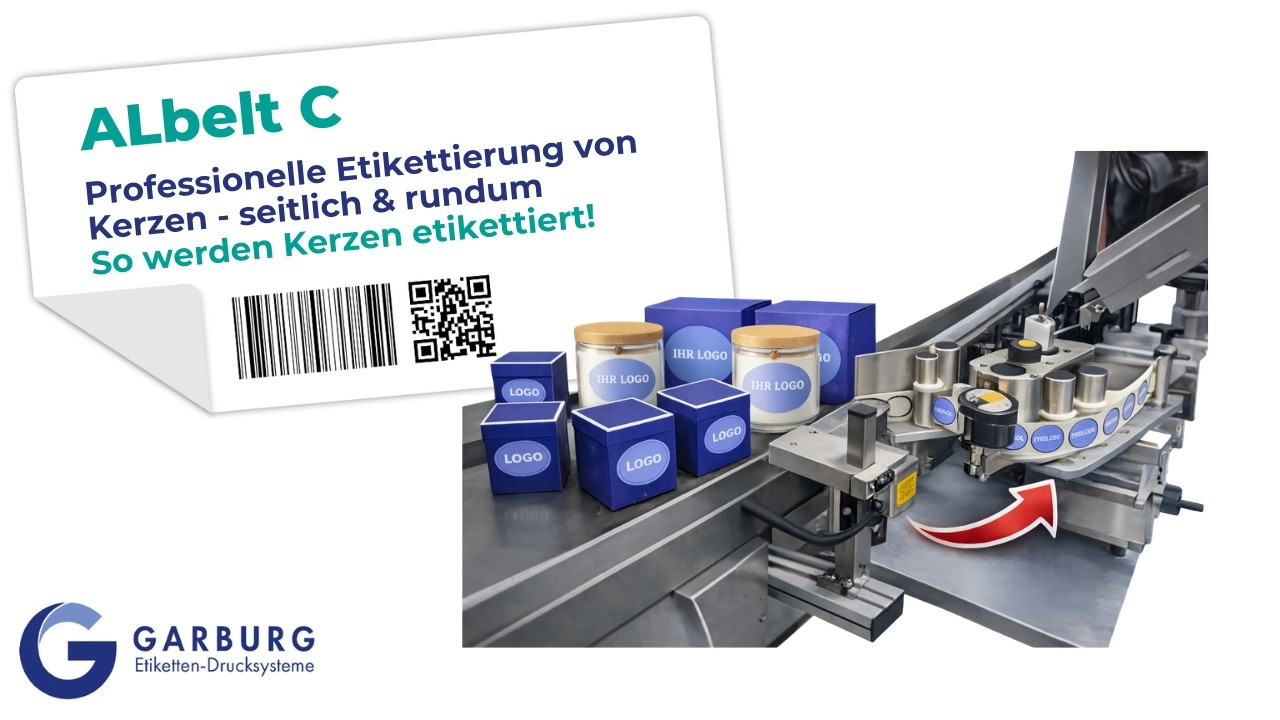 ALbelt C Etikettierer für Kerzenboxen & Kerzengläser | Garburg Etiketten-Drucksysteme