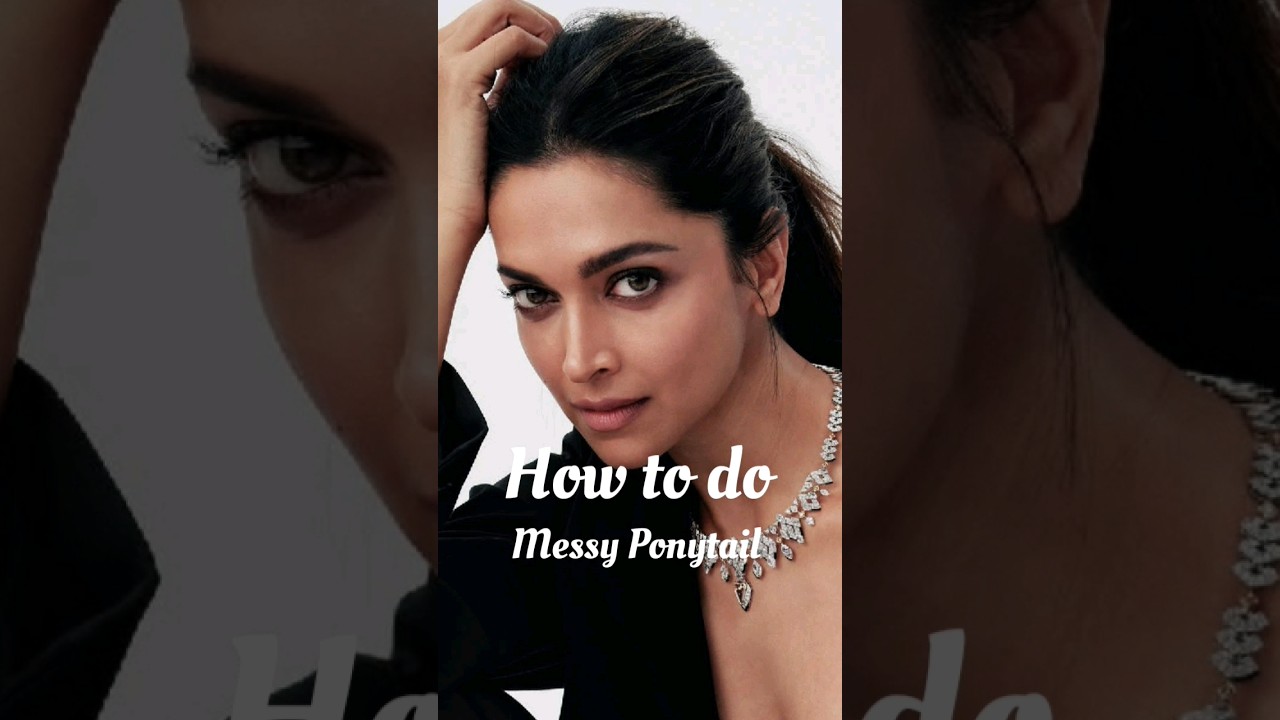 How to do messy ponytail like Deepika padukone #shorts #viral