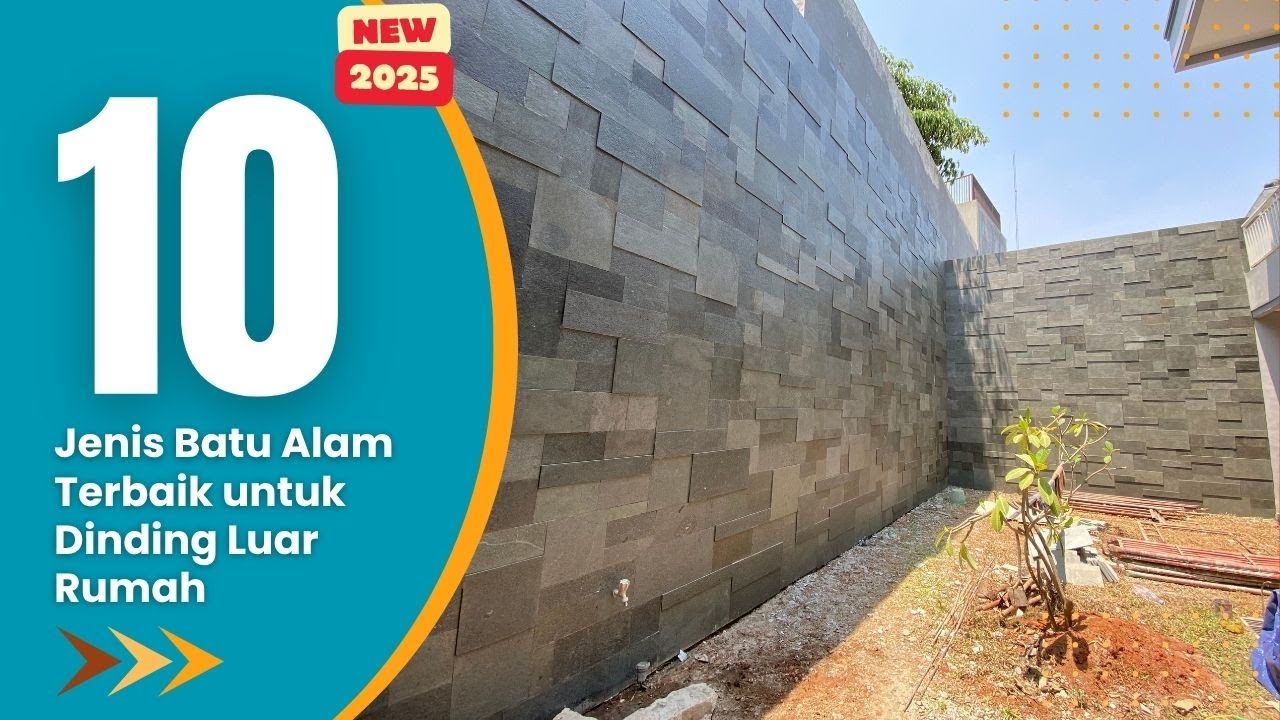 Wajib Tahu! Ini 10 Jenis Batu Alam Terbaik untuk Dinding Luar Rumah