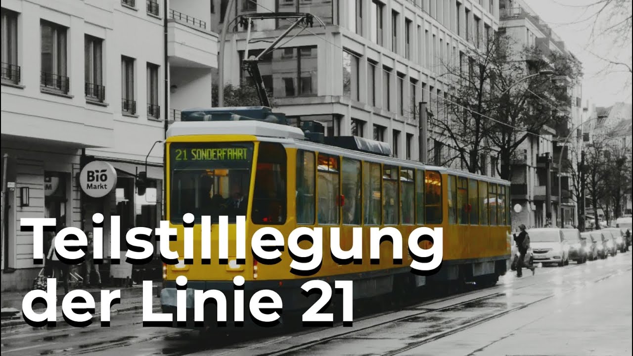 Stra&szlig;enbahn Berlin: Teilstilllegung der 21 + Tatra T6A2 Sonderfahrt