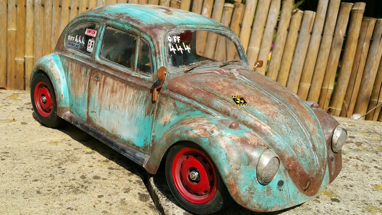 TAMIYA M06 RC VW BEETLE AND CAMPER UPDATE, MORE PATINA