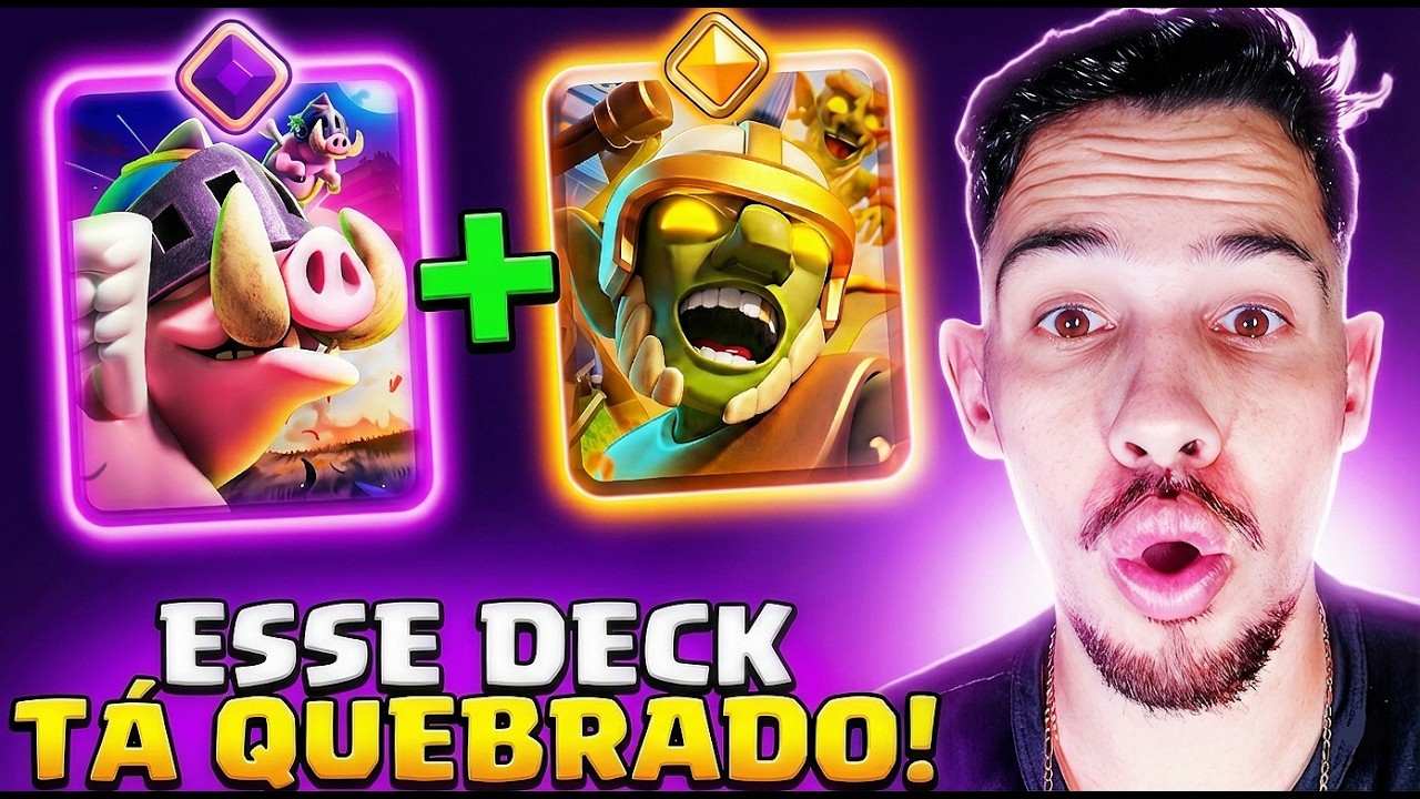 DECK DE PORCOS REAIS MAIS QUEBRADO DO META NO CLASH ROYALE!