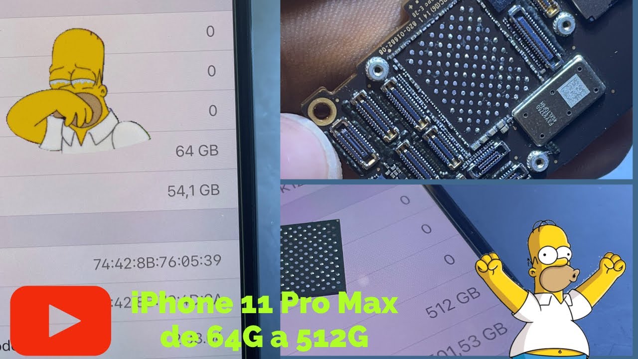 Aumento de memoria iPhone 11 Pro Max de 64G A 512G