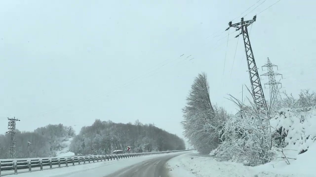#Zonguldak yolu #Ereğli ye #dönüş #karlı yollar #golf8 