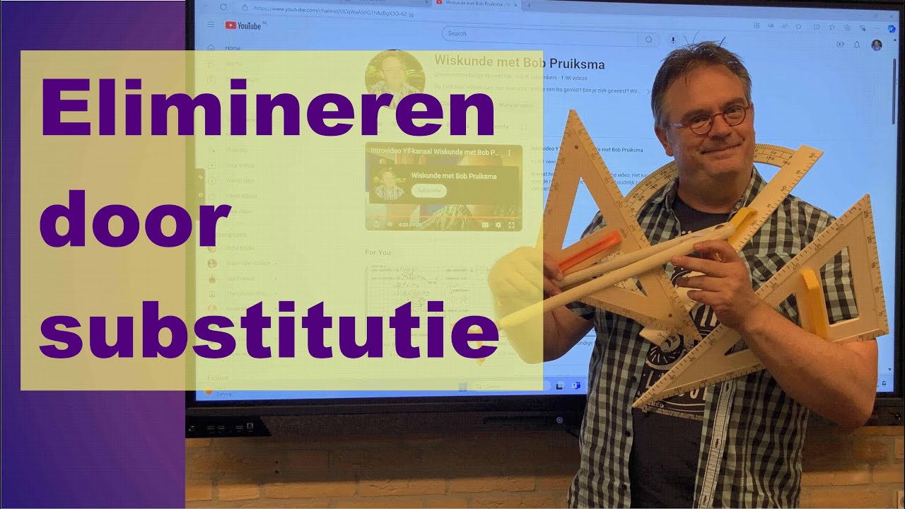 vwo B 4.1 C Elimineren door substitutie