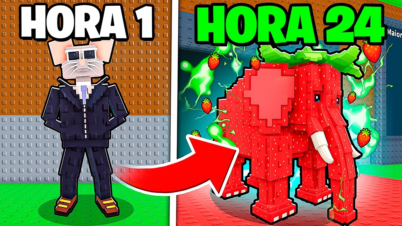 PASSEI 24 HORAS DO NOOB AO PRO NO ROUBE UM BRAINROT… DEU MUITO CERTO!