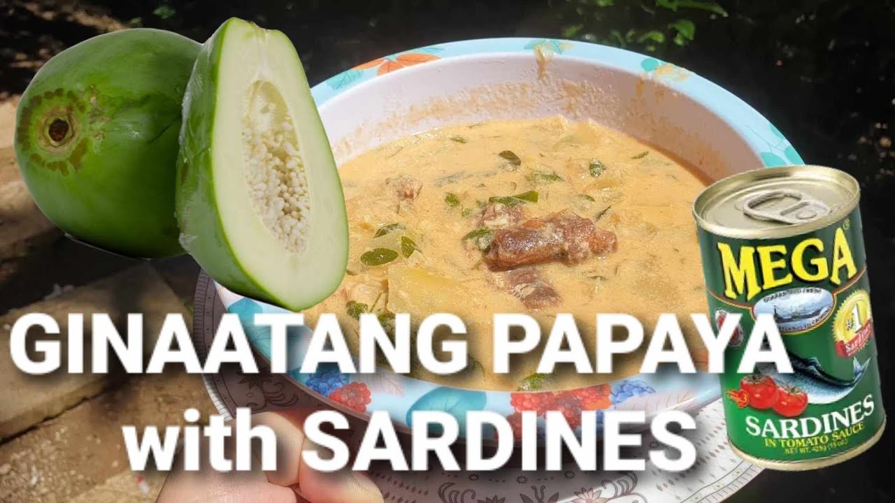Ginataang Papaya with Sardines