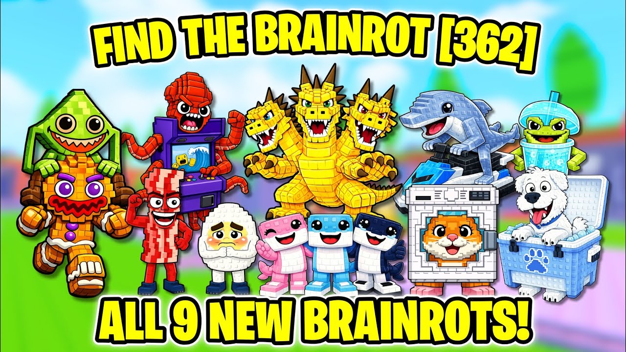 How to get ALL 9 NEW BRAINROTS in Find the Brainrot [362] (ROBLOX)