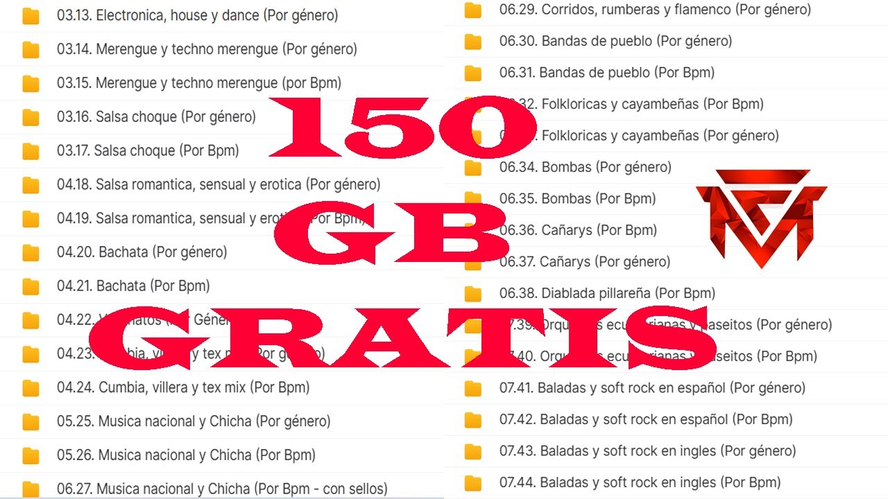 MEGA PACK - MUSICA PARA DJS GRATISSS - 150 GB