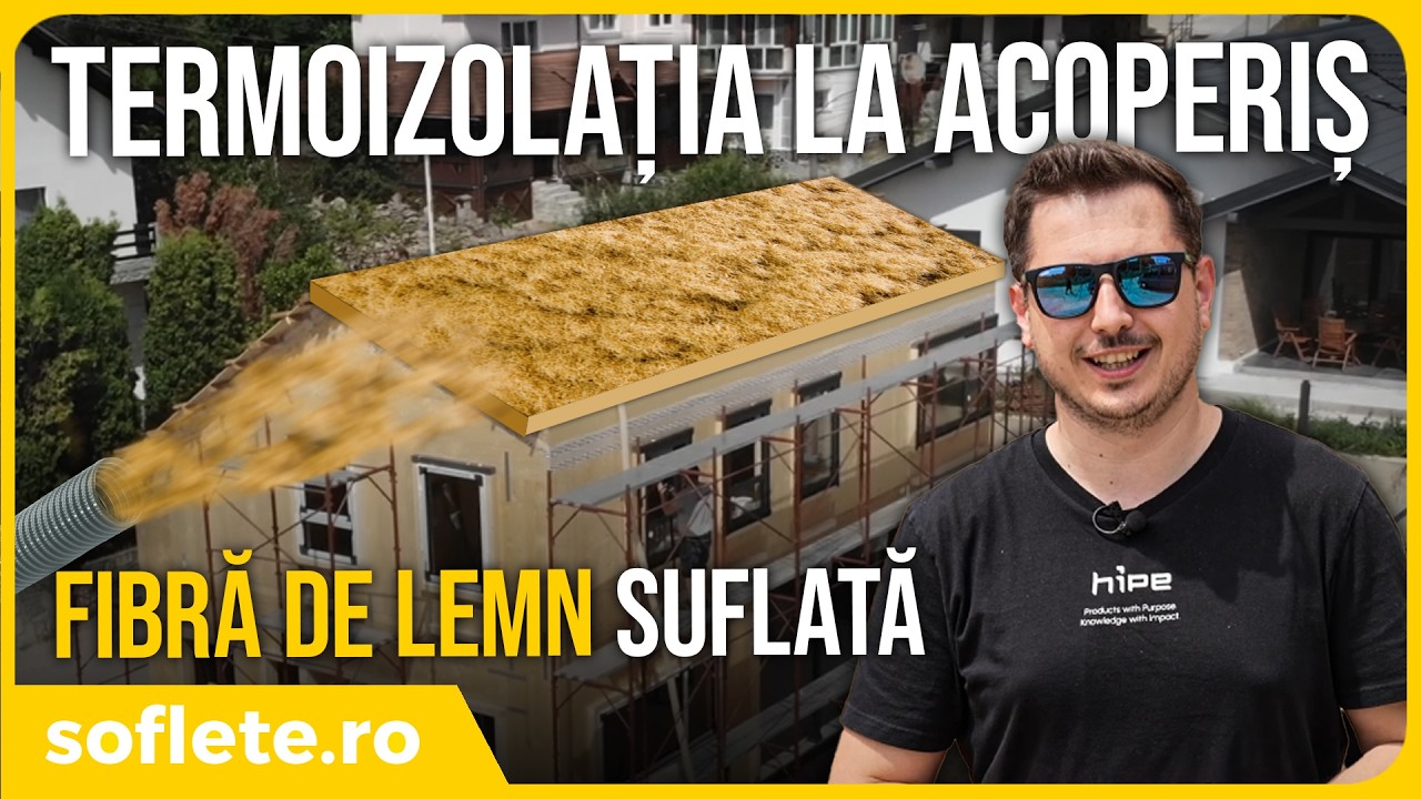 Termoizolatie cu FIBRA DE LEMN suflata la ACOPERIS. Cum se face?