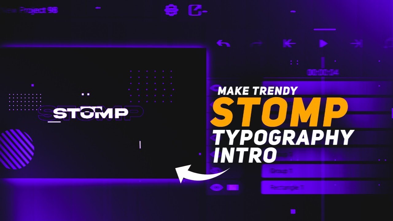 Make Trendy Stomp Typography Intro In Alight Motion- Tutorial