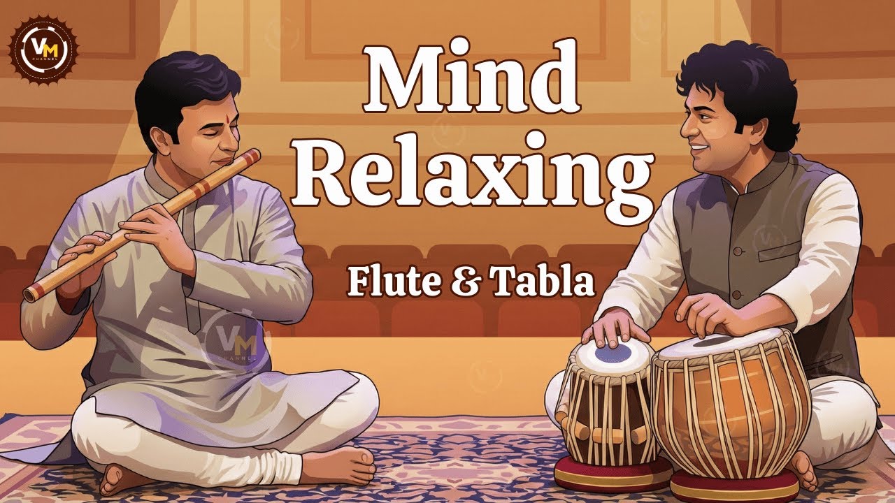 Indian Classical Ambient – Flute & Tabla for Deep Relaxation 🌿 |  Vaanees Music