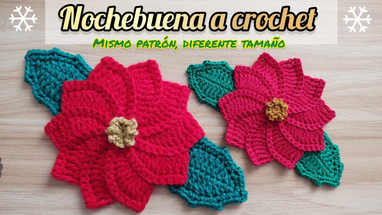 Nochebuena a crochet flor de nochebuena tejida tejidos de navidad #viral #crochet #navidad #parati 