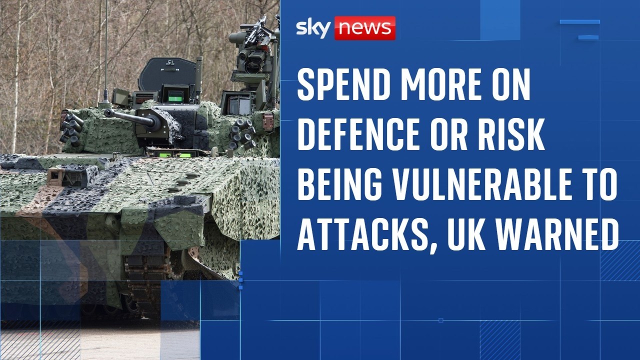 Spend more on defence or risk being vulnerable to missile and drone attacks, UK warned
