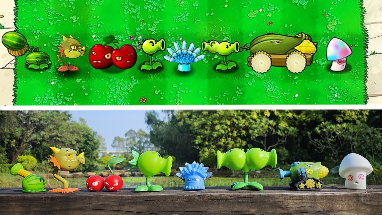PLANTS VS ZOMBIES:TOY PLANTS VS GAME PLANTS 2.