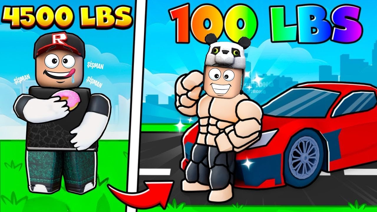ROBLOX'ta ZAYIFLADIK ve KASLANARAK Güçlendik 💪🏼😂 (Roblox 24 Days to lose weight)