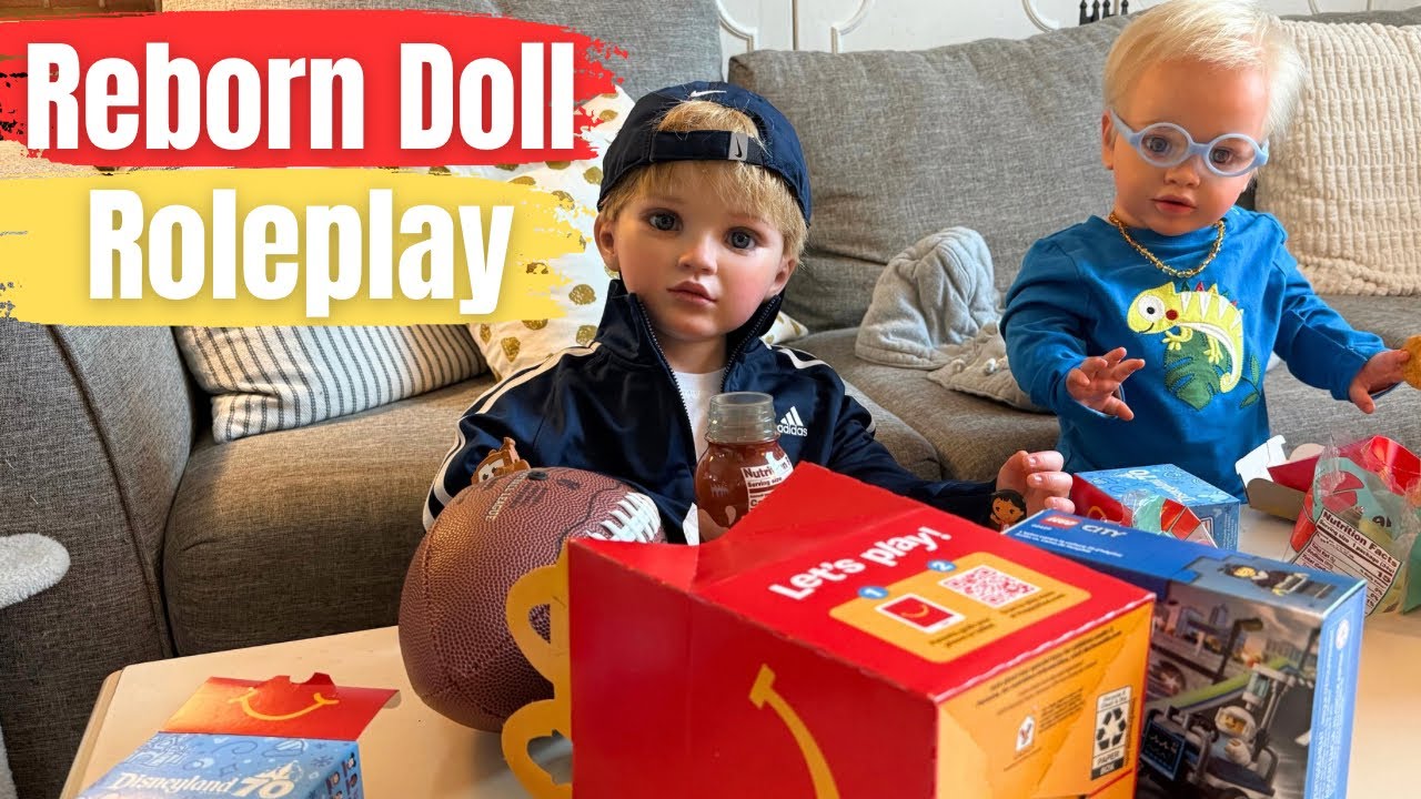 A DAY WITH MY REBORN SONS DANNY & PIP ~ GETTING DRESSED, GOING OUT & MCDONALD’S LUNCH 🍔 