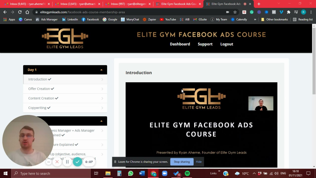 Elite Gym Facebook Ads Course - Walkthrough Demo