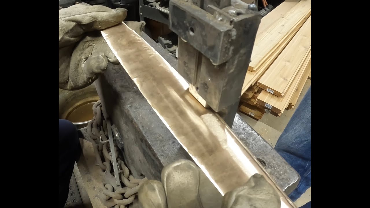 Bronze Age Sword, part 3  - Polishing and Edge Hardening