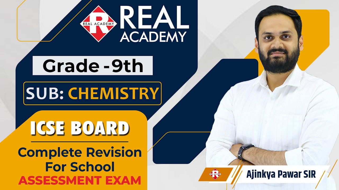 ICSE Board Class 9 Chemistry | Complete Syllabus Revision | Score High in Assessment Exam