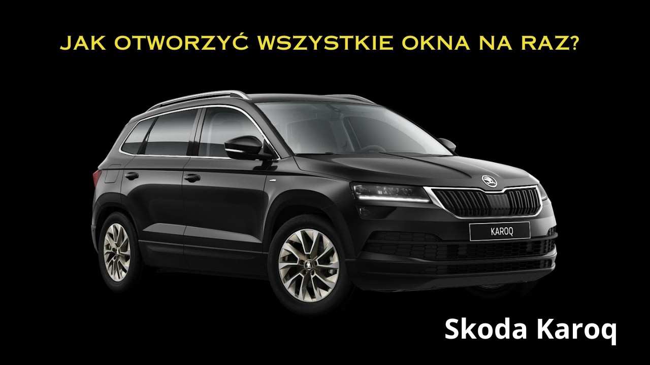 Как открыть все окна одновременно в Skoda Karoq?