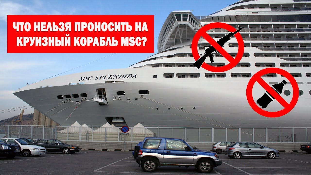 Что нельзя проносить на круизный корабль MSC?