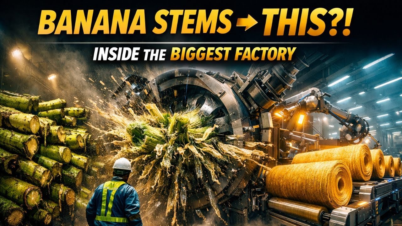 Dentro de la Fábrica de Tallos de Banana Más Grande