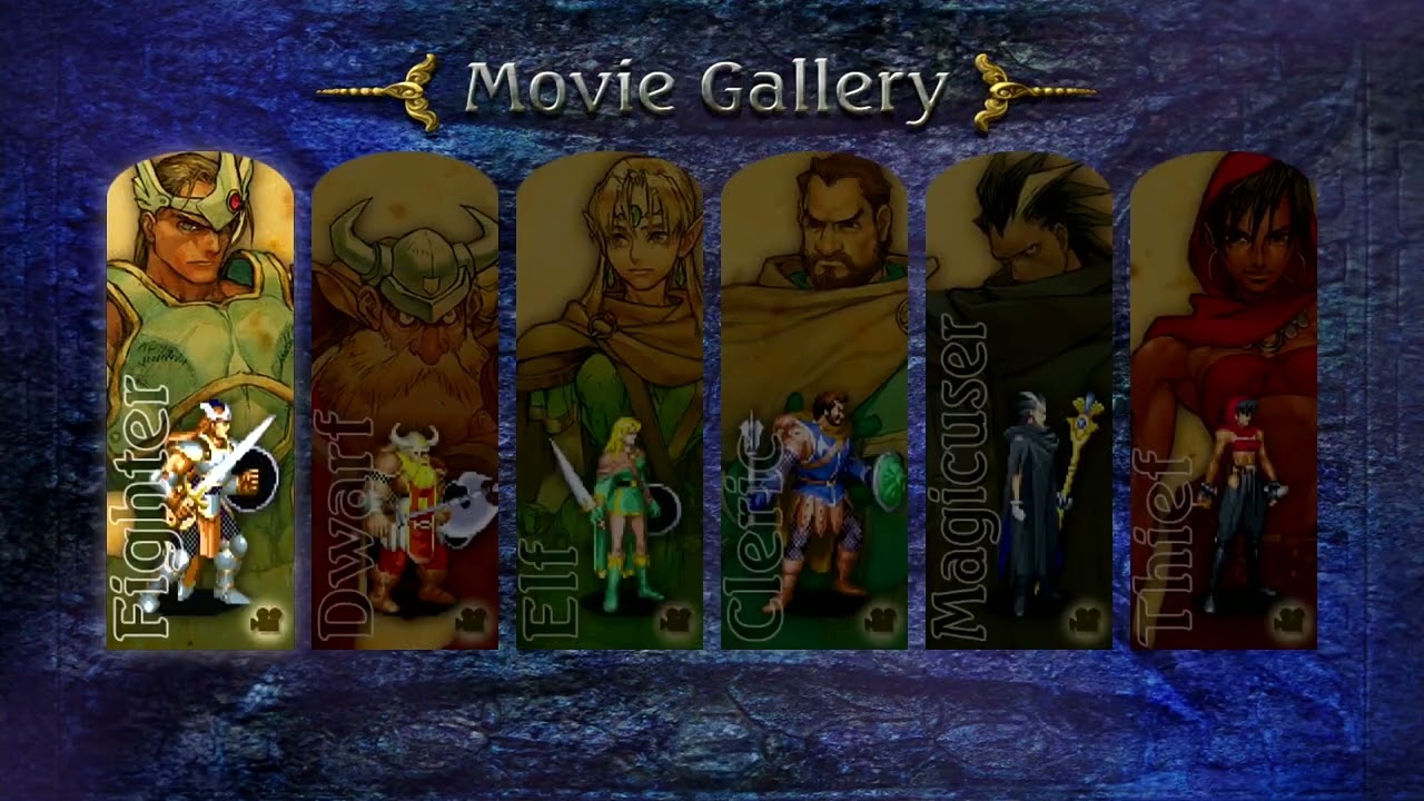 Chronicles of Mystara Character Move Demonstration / Move List