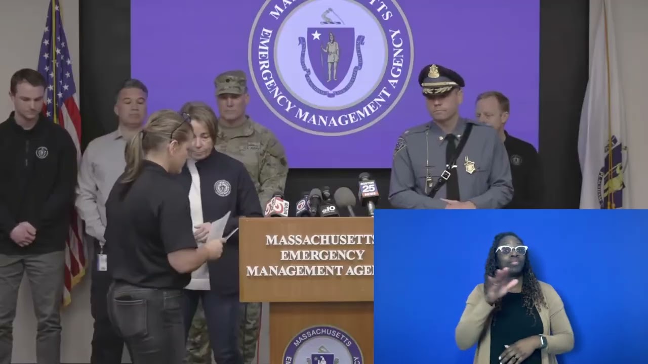 Governor Healey Provides Storm Update from MEMA Bunker