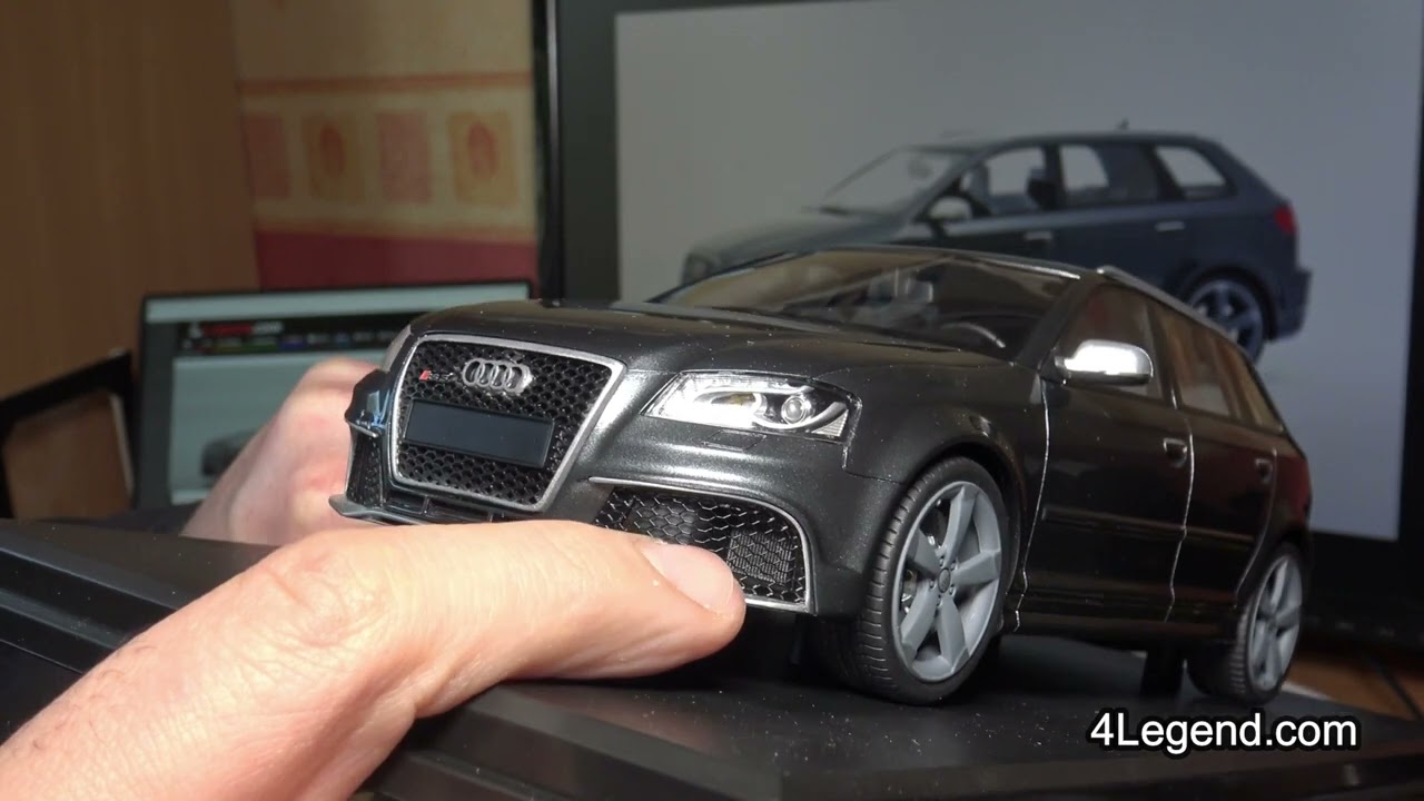 Unboxing miniature Audi RS 3 Sportback 8P au 1:18 DNA Collectibles