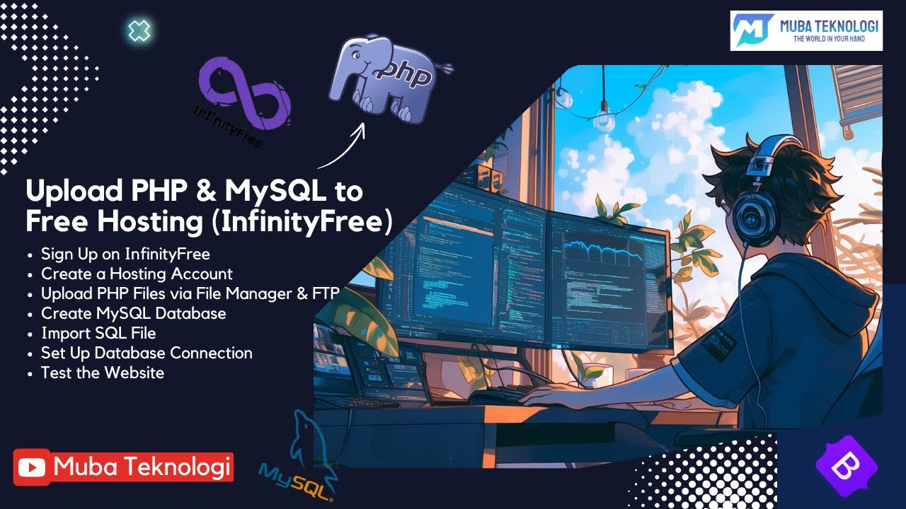 Cara Upload Website PHP MySQL Ke Web Hosting Gratis InfinityFree