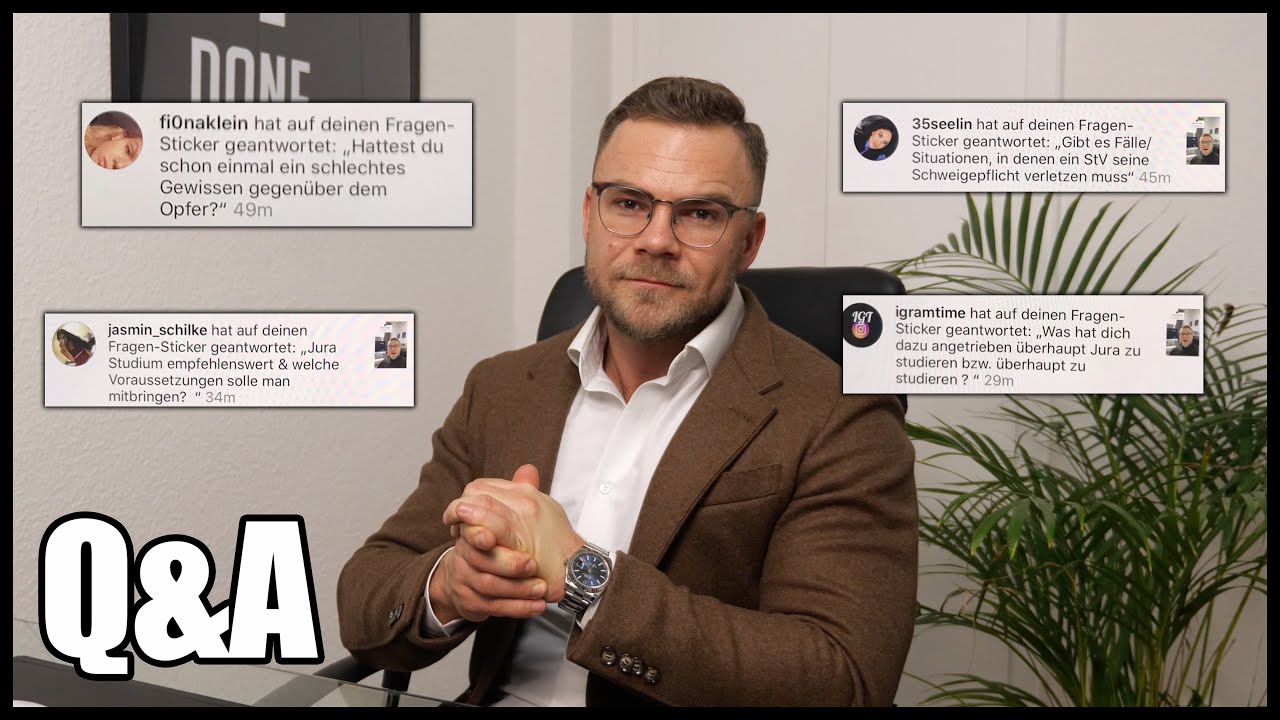 Sind mir die Opfer egal? Rechtsanwalt beantwortet 13 Fragen | Q&A | Andr&eacute; Miegel