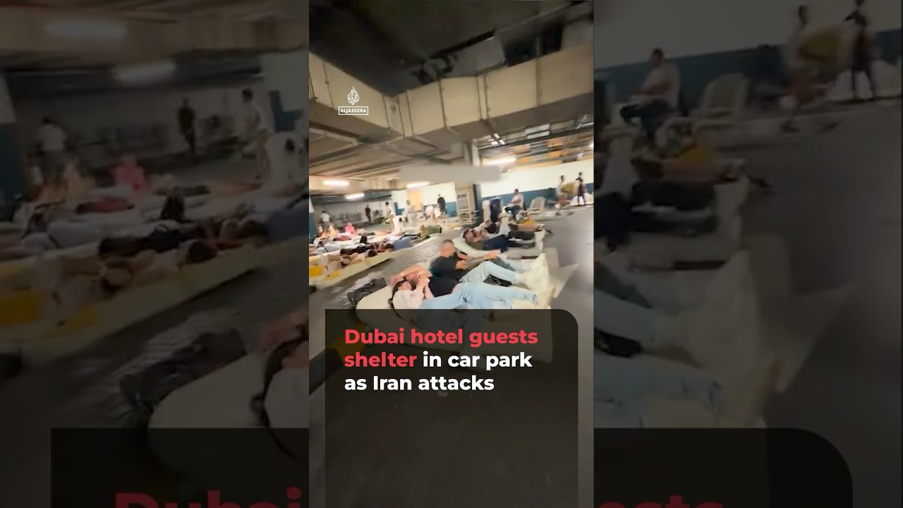 Dubai hotel guests shelter in car park as Iran attacks