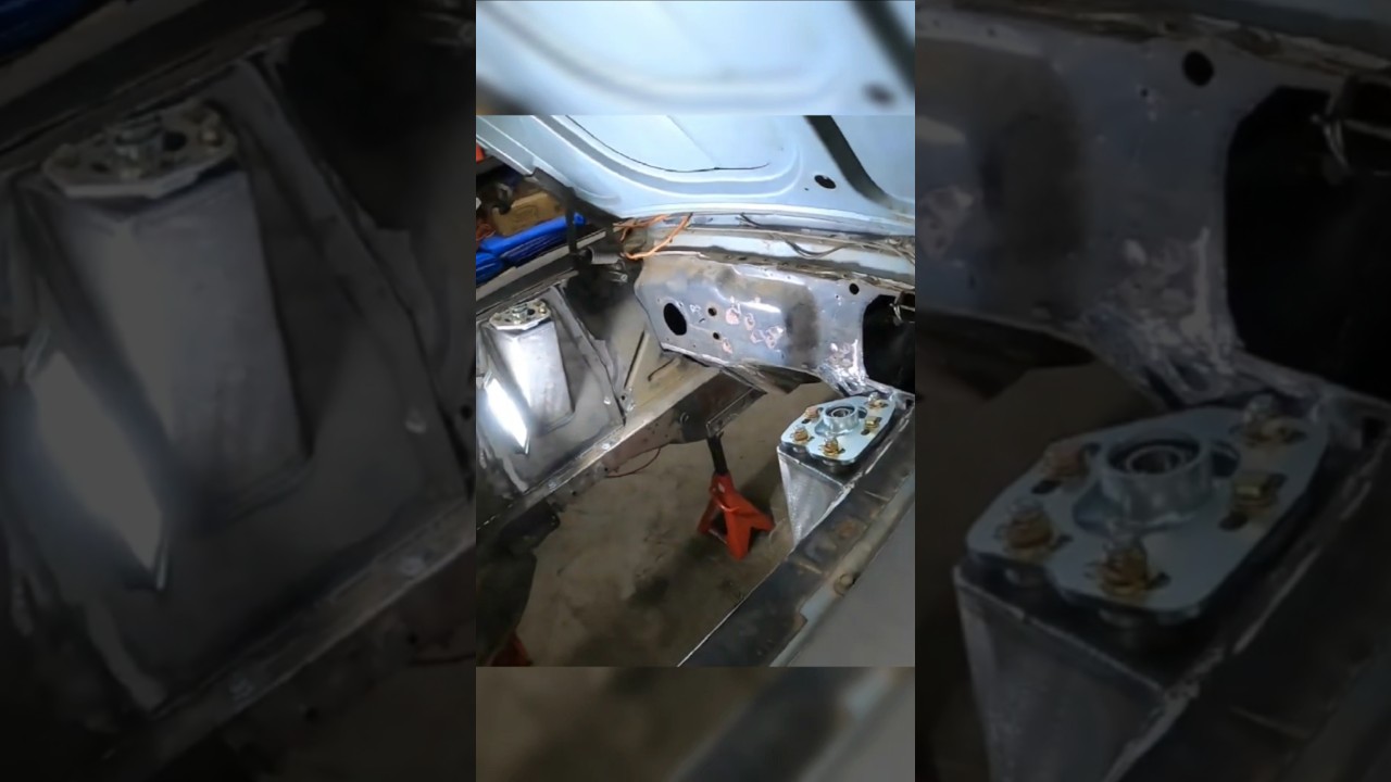 '67 Mustang Team Z Caster/Camber Plates on AJE Shock Towers