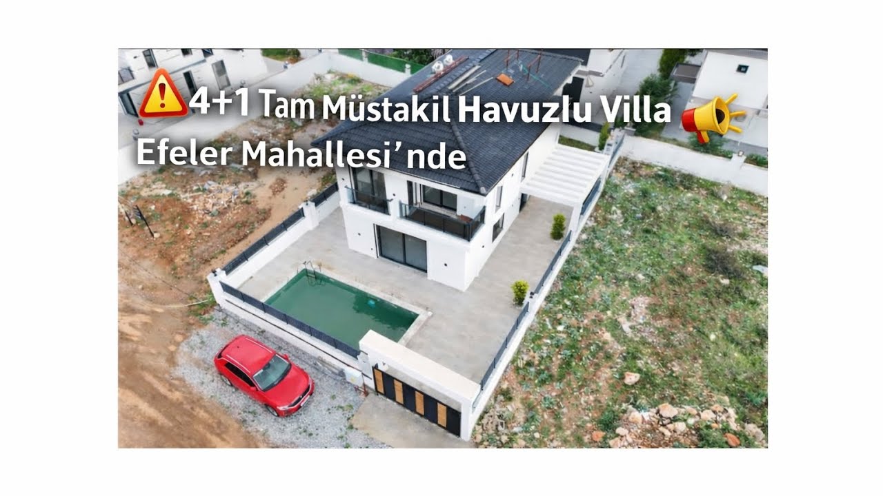 🚨 DİDİM EFELER MAHALLESİ’NDE 🚨 MÜSTAKİL HAVUZLU VİLLA🌊