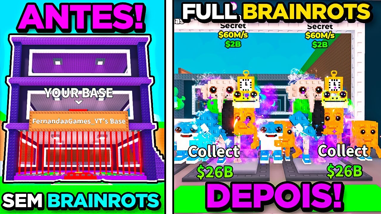 COMO FAZER REBIRTHS INFINITOS SEM PERDER OS SEUS BRAINROTS NO ROUBE UM BRAINROT! - Roblox