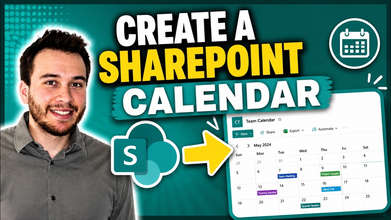 Как создать календарь в SharePoint | Microsoft SharePoint | Учебное пособие 2022