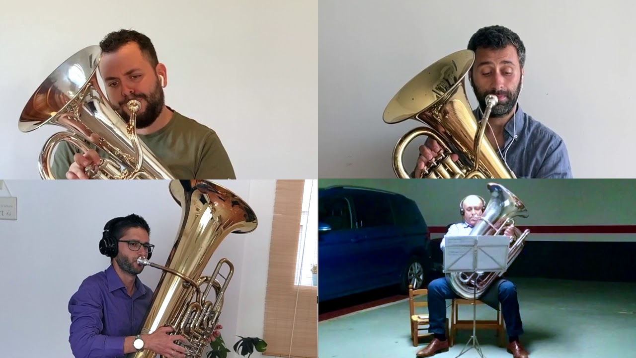 FUGA EN SOL m ( pequeña ) BWV 578 J.S. BACH - CUARTETO DE TUBAS ONNOVEN