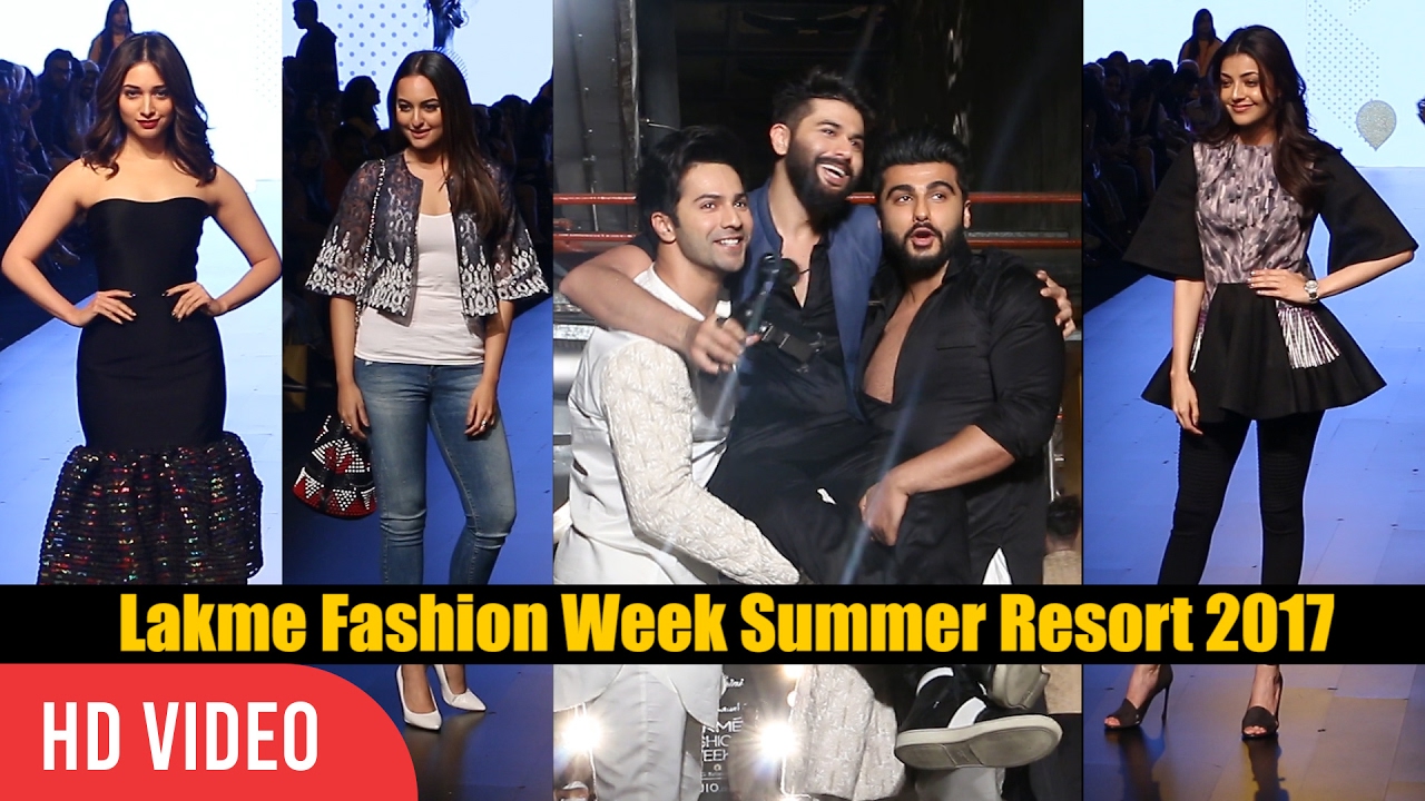 Lakme Fashion Week Summer Resort 2017 | Day 01 | Varun Dhawan, Arjun , Kajal, Tamannaah, Sonakshi