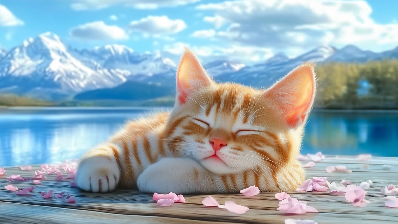 ASMR-музыка для сна для кошек! Идеальная помощь для сна котятам — успокаивающая колыбельная для р...