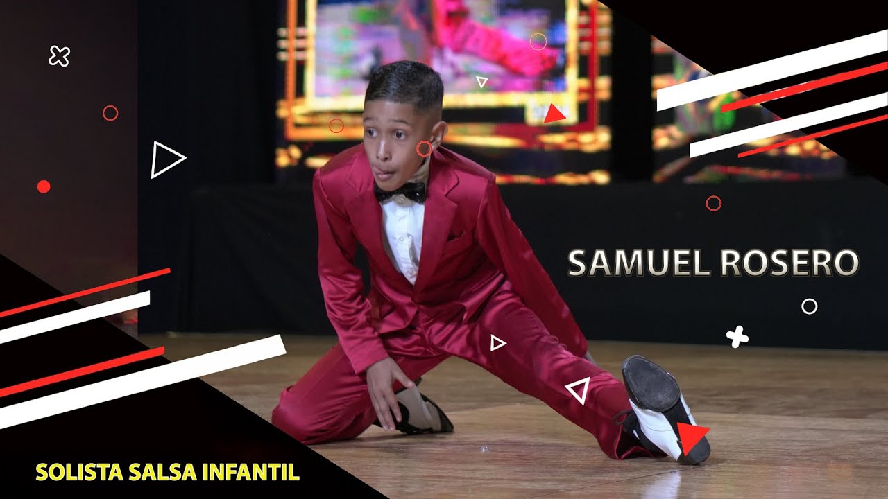 Samuel Rosero Campe&oacute;n Mundial de Baile en Salsa Solista Infantil Euroson Latino 2024