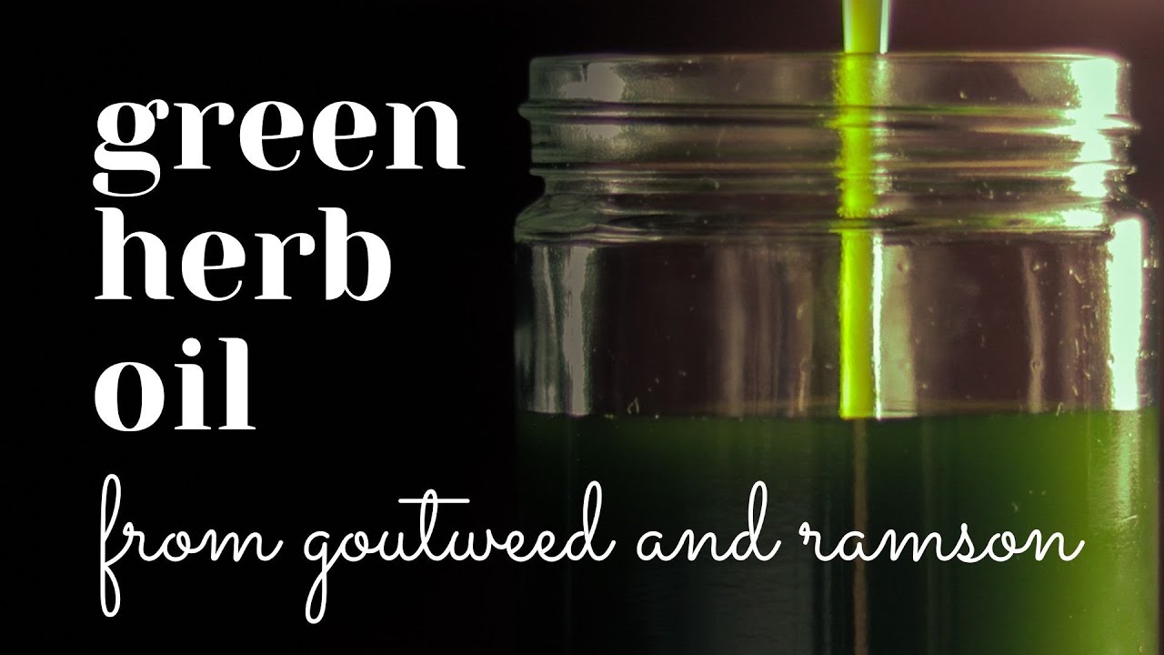 green herb oil