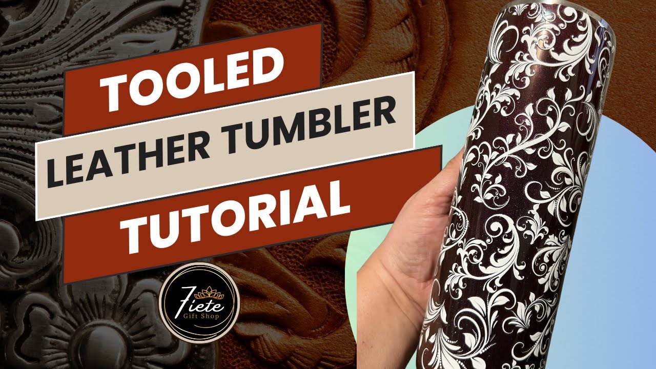 Siete Gift Shop is live! First Live Stream! Tooled Leather Tumbler Tutorial with Pigment Powders.